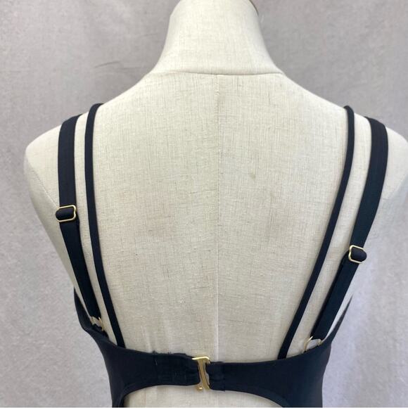 Athleta Aqualuxe Square Plunge One Piece‎ Swimsuit Size Small NWT - Picture 9 of 14